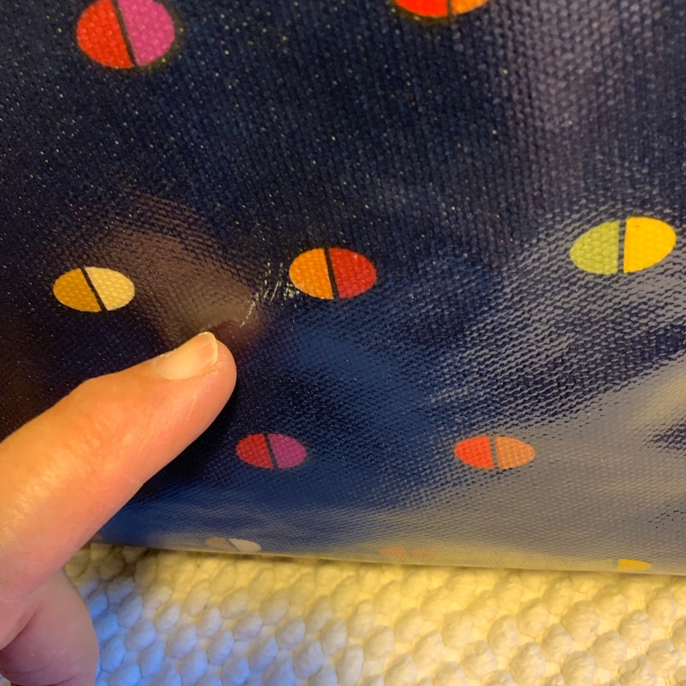 FOSSIL COATED CANVAS & LEATHER BAG - Picture 4 of 12